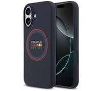 CG MOBILE Red Bull Anneau en silicone rouge compatible avec la coque MagSafe pour iPhone 17 (bleu marine)