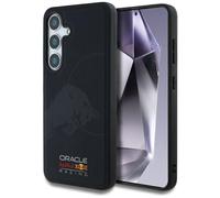 CG MOBILE Red Bull Étui de protection en cuir gaufré pour Samsung Galaxy S25 Compatible avec MagSafe Marine