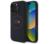CG MOBILE Red Bull Leather Red Ring Compatible avec MagSafe Coque pour iPhone 16 Pro Max (Marine)