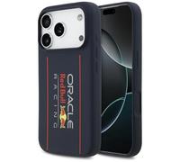 CG MOBILE Red Bull Logo en silicone surdimensionné vertical compatible avec coque MagSafe pour iPhone 17 Pro (bleu marine)