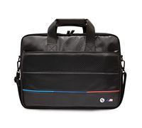 CG MOBILE Sac d'ordinateur BMW en carbone PU avec sac de protection tricolore contrasté compatible avec Intel® UHD Graphics/Windows/HP/Value Top Load Bag/Travail, école, etc.