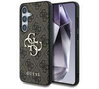 Guess Guess Coque 4G Metal Logo Samsung Galaxy S25 Brown Marron