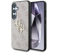 CG Mobile sous Licence Guess Coque pour S25 Rose Big 4G Logo Classic