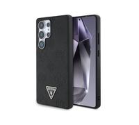 CG MOBILE Sous Licence Guess Coque pour S25 Ultra Noir Fixed Glitter Big 4G Metal Logo