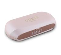Écouteurs Bluetooth TWS + étui de chargement (rose) Logo imprimé métallique allongé Guess Rose