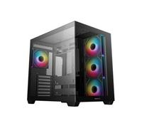 DeepCool Boîtier PC gaming CG530 4F – moyen tour ARGB noir avec panneau latéral acier