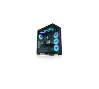 DeepCool Boîtier PC CG580 4F, Moyen tour ATX RGB, panneaux vitrés, sans alimentation, Noir