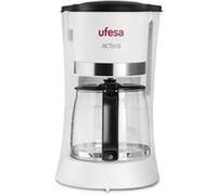 Ufesa Cafetière filtre CG7123 – 680 W, 1,2 L (12 tasses), filtre permanent, Blanc