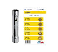 CG94 CG143 Clé à tube 6/7 + 5 buses universelles 6 Mo GPL pour bouteilles, cuisinières à gaz | Dimensions (petit 0,50 - 2 moyens 0,70 - grand 0,80 - four 0,85)