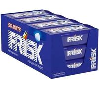 CG94! Frisk Caramelle Dure, Gusto Menta, Senza Zucchero, Confezione da 12 Astucci in Metallo da 50 Mentine ciascuno