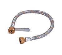 CG94 - Raccord flexible GPL 50 cm | Recouvert en acier | Tuyau en caoutchouc avec tressage métallique, multicolore