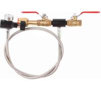 CGA?320 Adaptateur de recharge pour bouteille de CO2 avec tuyau pour remplir les réservoirs de soda 36" avec jauge
