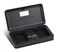 CGA-S002E/006E DMW-BM7/BMA7 Chargeur de batterie avec lecteur de carte (batterie exclusive) Compatible avec Panasonic lumix DMC-FZ1/FZ4/FZ5/FZ10/FZ10EG-K/FZ10E//FZ15K/FZ1B/FZ2/FZ20/FZ20BB. B/FZ20EG-K