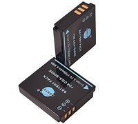 CGA-S005E DSTE Lot de 2 batteries de rechange compatibles avec Panasonic Digital R30 R40 R3 R4 R5 FUJIFILM FINEPIX F20 FINEPIX F40FD Leica C-LUX1 D-LUX3 comme Panasonic CGA-S005A DMW-BCC12