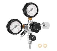 CGA320 Régulateur de fût avec jauges de soupape de sécurité pour réservoirs de 0 à 3000 PSI et barres de travail réglables Restaurants Salles de dégustation