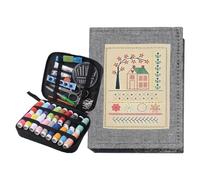 CGACCSD All InOne - Carnet de broderie avec modèles - Livre à broder en tissu - 143 points - Pour apprendre à broder - Livre à broder portable et kit de couture - Kit de broderie pour débutants