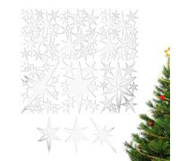 CGACCSD Autocollants muraux étoiles - 3D Acrylique 78 pièces Décoration amovible - Salon Stickers muraux pour plafond chambre salon Appartement Vacances Anniversaire Fête Bureau Maison