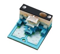 CGACCSD Bloc-notes adhésives 3D avec gravure 3D - Planificateur multifonction avec motifs vintage pour bureau, Pâques, salle de classe ou bureau