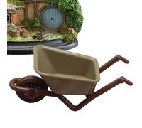 CGACCSD Brouette Miniature, Jouet Brouette Enfant, Mini Brouette De Jardin Mignonne, Kit De Jeu Décoratif en Bois, Décoration De Brouette De Jardin À