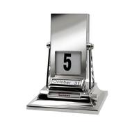CGACCSD Calendrier Métallique pour Bureau | Calendrier Perpétuel Quotidien de Bureau en Métal - Décor Rotatif de Table Jouet Anti-Stress pour Étudiants, Professeurs, Adolescents, Femmes, Hommes,