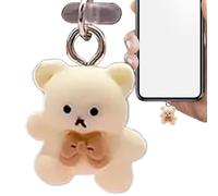 CGACCSD Couverture du port de charge, prise anti-poussière USB C - Prise du port de charge de l'ours de dessins animés - Protection de port de téléphone portable de type C, pendentifs de prises