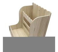 CGACCSD Distributeur de foin pour hamster et rongeurs - Distributeur de foin pour lapins - Distributeur de nourriture pour animaux de compagnie en bois naturel anti-gaspillage pour cages