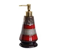 CGACCSD Distributeur de savon pour salle de bain | Pompe à savon rétro pour salle de bain, récipient en céramique rechargeable anti-fuite pour lotion après-shampoing douche, pour coiffeuse de maison