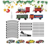 CGACCSD Ensemble De Train | Jouet De Piste Électrique avec Lumières Et Musique - Ensemble De Train Électrique,pour Garçons, Tout-Petits, Apprentissage, Éducatif, Anniversaire, Amis