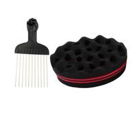 CGACCSD Éponge pour cheveux | Outil de coiffure pour boucles et vagues Afro | Peigne pour définition de dreadlocks ondulation et coiffage pour maison, voyage, et soins