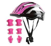 CGACCSD Équipement de protection pour skateboard | Protection de vélo pour tout-petits | Casque réglable avec coudières et genouillères pour vélo, skateboard, ski, rollers en ligne âgés de 3 à 10 ans