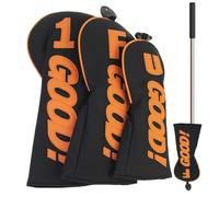 CGACCSD Golf Club Head Tartover, couvertures de tête de club de golf, cuir PU imperméable en bois PU pour clubs | Accessoires de sport Protecteur de Putter Mallet pour homme