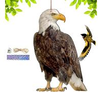 CGACCSD Hibou Effaroucheur Oiseaux, Hibou Anti Corbeau Anti-Pigeon, Hibou Épouvantail Pendentif Jardin Protecteur, Répu Lsif pour Oiseaux en Forme De Hibou pour Balcon Potager Jardin