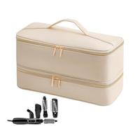 CGACCSD Hot Tools Sac de voyage, sac pour sèche-cheveux et fer à friser, sac de transport étanche à la poussière, étui de rangement pour les outils de cheveux, organisateur pour femmes, Champagne,