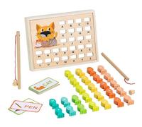 CGACCSD Jeux de pêche pour 3-5, Lettres et Chiffres magnétiques, activités en Bois magnétiques pour Petits Jouets de pêche | Jouets de développement, Lettres et Chiffres pour améliorer