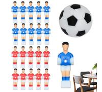 CGACCSD Joueurs de Football, Joueurs de Remplacement | Lot de 22 Hommes de Football Portables avec 1 Balle, Accessoires de Jeu pour, Remplacement d'équipement de Hockey sans Glissement