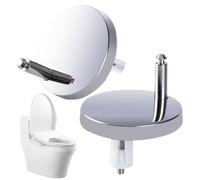 CGACCSD Kit de fixation pour siège de toilette - 2 charnières de rechange avec vis à expansion, vis de rechange et écrous pour dortoir, appartement, hôtel, salle de bain