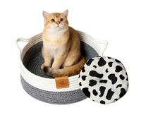 CGACCSD Lit pour chat lavable | Nid tressé en coton | Panier mignon pour chaton et chat, pour chaton chien animal de compagnie jouet collation intérieur chambre salon