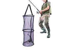 CGACCSD Panier de pêche pour pêcheurs - Pliable et robuste, filet de pêche flottant - Pour le camping et les voyages, les activités de plein air sur la rivière, la vie sauvage dans la nature lors de