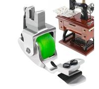 CGACCSD Piece Pied surjeteuse réglable - Pied à rouleau réglable | Fournitures et accessoires pour tissus élastiques point cuir brodé, travail cuir enroulé