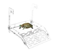 CGACCSD Rampe d'escalade pour tortues, quais pour tortues pour le soleil, rampe d'escalade transparente en acrylique, rampe solaire à ventouse, station de repos pour reptiles avec crochets pour