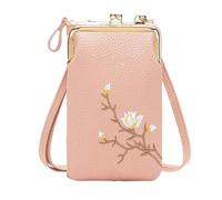 CGACCSD Sacs pour femme - Petit sac à main en cuir synthétique - Porte-téléphone portable avec sangle pour voyager, faire du sport, de la gym, de la randonnée, rose, Consulte la descripción