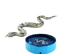 CGACCSD Serpent réaliste factice | Accessoires pliables pour animaux de compagnie, jouet gonflable serpent - Pour jeux de natation, fêtes, activités familiales, vacances à la plage, carnaval