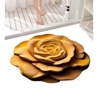 CGACCSD Tapis De Douche en Terre De Diatomées, Tapis en Terre de Diatomée Naturel, Motif Réaliste Antidérapant 40x40 cm Séchage Rapide pour Douche et WC