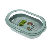 CGACCSD Turtle Tank - Boîte d'habitat pour reptiles | Habitat de frai anti-fuite pour tortues aquatiques et terrestres