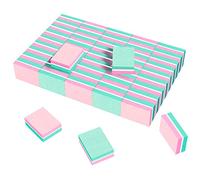 CGBE 50Pcs Blocs Polissoir Ongles Professionnelle Double Face Grain 100/180 | Mini Buffer Éponge Ponçage & Polissage pour Ongles Gel & Acrylique, pour Salons de Manucure et DIY Nail Art à Domicile