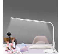 CGBE 60cm Lampe de Table Manucure: 360 ° Flexible Lampe de Bureau LED Anti-éblouissement pour Prothésiste Ongulaire - Luminosité Réglable - Contrôle Tactile - Pour Manucure Lecture Travail Étudier