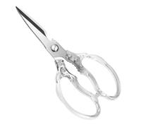 CGBE Ciseaux Cuisine en Acier Inoxydable: Ciseaux de Cuisine Robustes Tranchants avec Poignée Transparente - Pour Poulet Volaille Poisson Viande Légume Herbes - Argenté