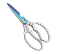 CGBE Ciseaux Cuisine en Acier Inoxydable: Ciseaux de Cuisine Robustes Tranchants - Pour Poulet Volaille Poisson Viande Légume Herbes - Multicolore