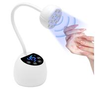 CGBE Mini Lampe UV Ongles Gel avec Capteur Automatique Intelligent Portable | Écran LCD, 12 Perles LED Mini Lampe UV avec 4 Modes de Minuterie (10/30/45/60s), 36W Sèche-Ongles pour Salon & Maison