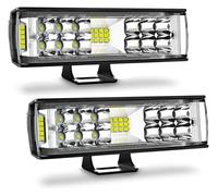 CGBWMB Feux Avant Barre Lumineuse De Travail À LED, Feux Antibrouillard Tout-terrain 4x4 Pour Camion, VTT, Bateau, UTV Voiture Phares(2 pieces)